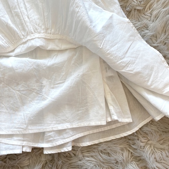 UO Head In The Clouds Crochet Neck Tiered Halter Mini Dress - Picture 16 of 16